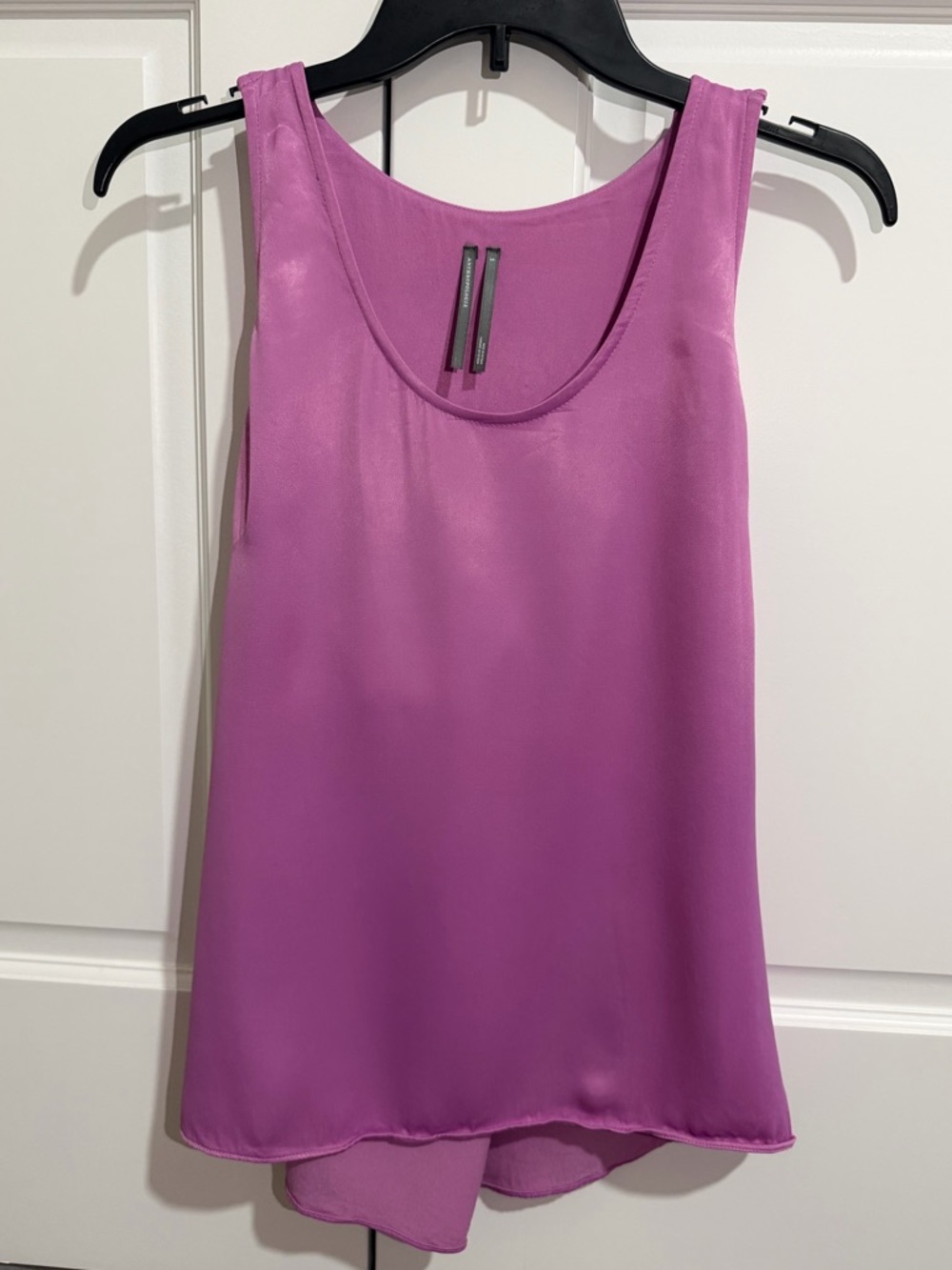 NWT Anthropologie Purple Silky Top $98 Retail Flowy Dressy Blouse Size Small